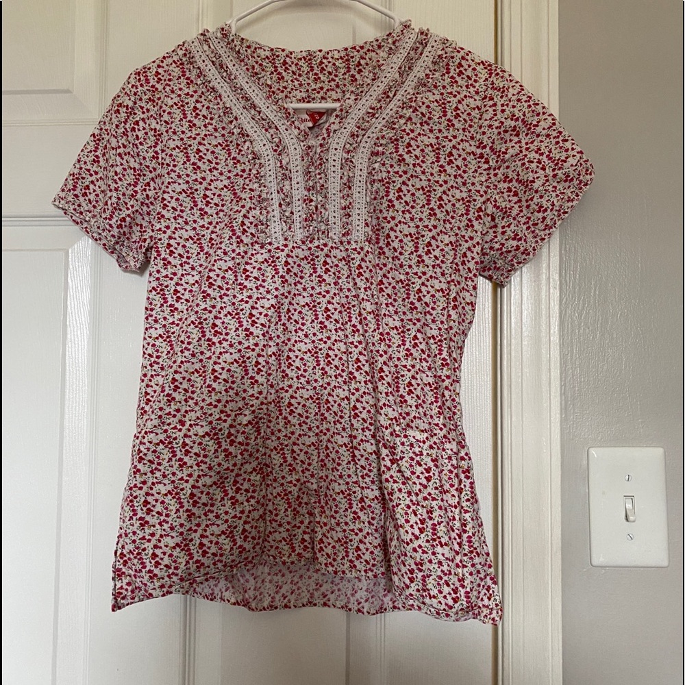 Scrub top floral